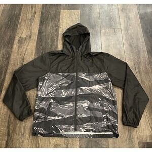 Zero Foxtrot Windbreaker Jacket Men XL Camo Hooded Embroidered Hunting Outdoors